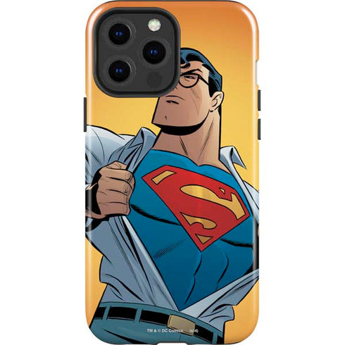 DC Comics Superman 90's Animated Series iPhone 15 Pro Max Impact Case