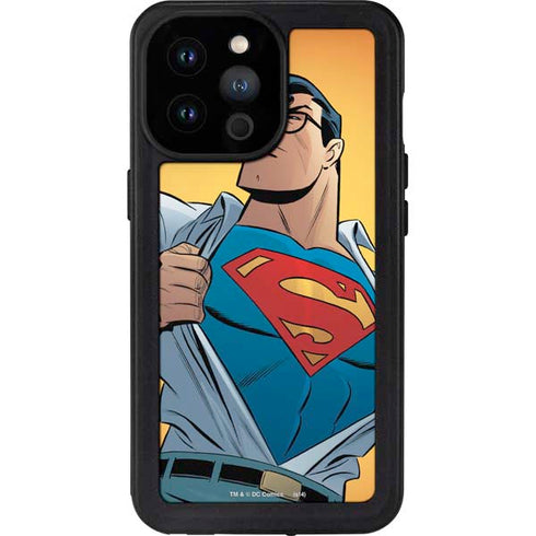 DC Comics Superman 90's Animated Series iPhone 14 Pro Max Waterproof Case