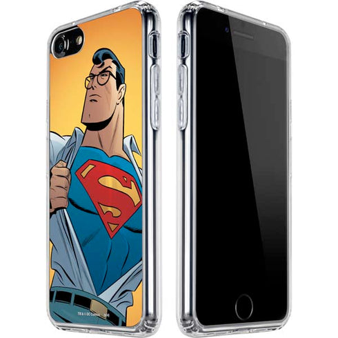 DC Comics Superman 90's Animated Series iPhone SE (2nd & 3rd Gen) Clear Case