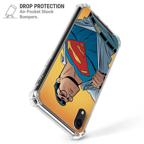 DC Comics Superman 90's Animated Series iPhone XR Clear Case