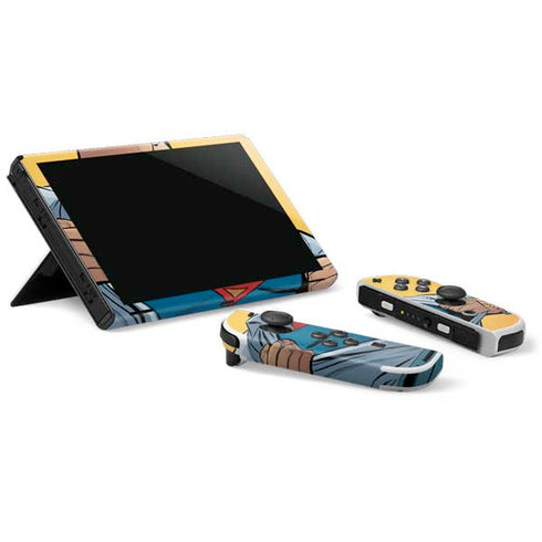 DC Comics Superman 90's Animated Series Nintendo Switch OLED (2021) Skin