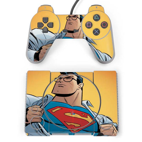 DC Comics Superman 90's Animated Series PlayStation Classic Bundle Skin