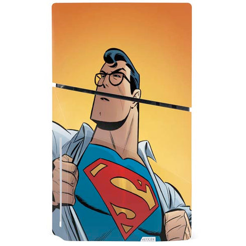 DC Comics Superman 90's Animated Series PS5 Slim Disk Console Skin