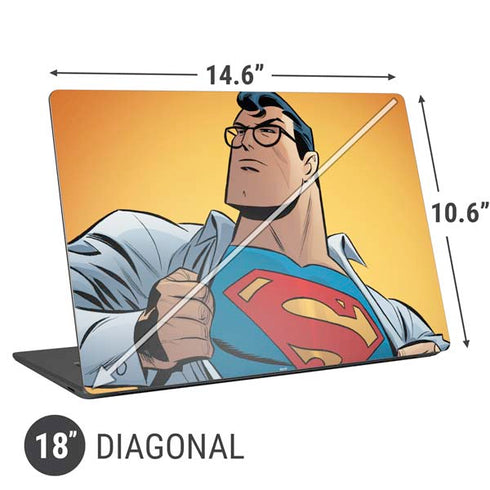 DC Comics Superman 90's Animated Series Universal Laptop 18in (14.6 x 10.6in) Skin