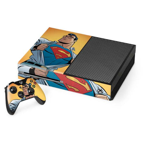 DC Comics Superman 90's Animated Series Xbox One Console and Controller Bundle Skin