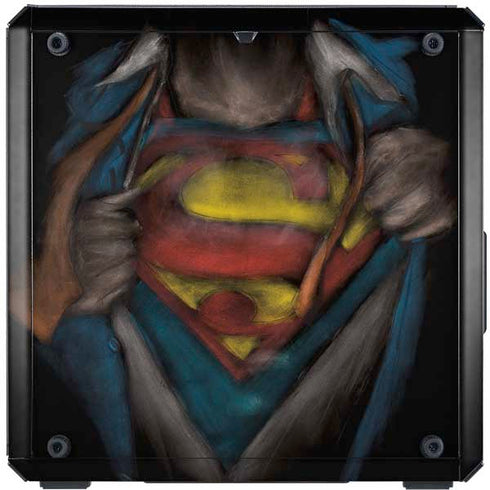 DC Comics Superman Pastel Art Cooler Master MasterBox Q300L Mini Tower Skin