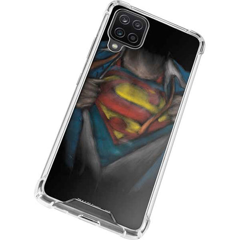 DC Comics Superman Pastel Art Galaxy A12 Clear Case
