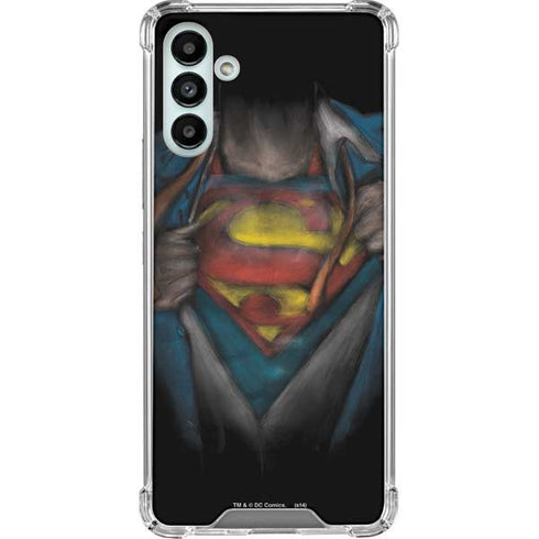 DC Comics Superman Pastel Art Galaxy A13 5G Clear Case
