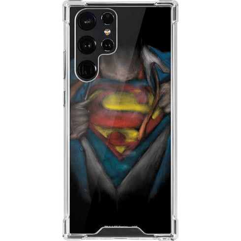 DC Comics Superman Pastel Art Galaxy S22 Ultra Clear Case