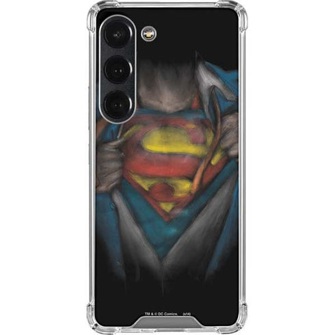 DC Comics Superman Pastel Art Galaxy S23 Clear Case