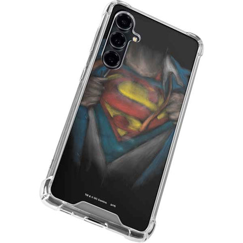 DC Comics Superman Pastel Art Galaxy S23 FE Clear Case