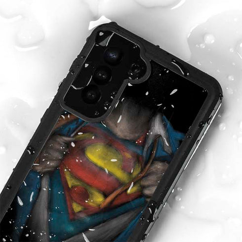 DC Comics Superman Pastel Art Galaxy S23 Waterproof Case