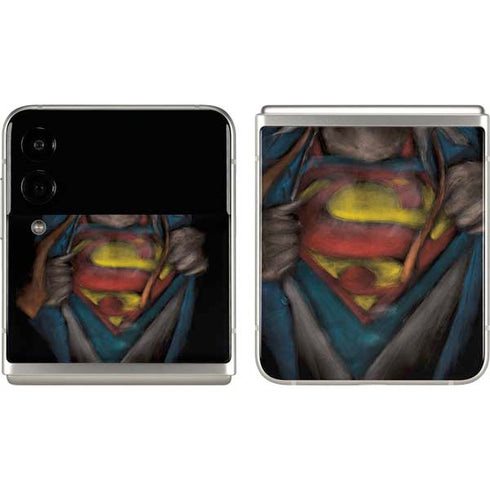 DC Comics Superman Pastel Art Galaxy Z Flip3 5G Skin