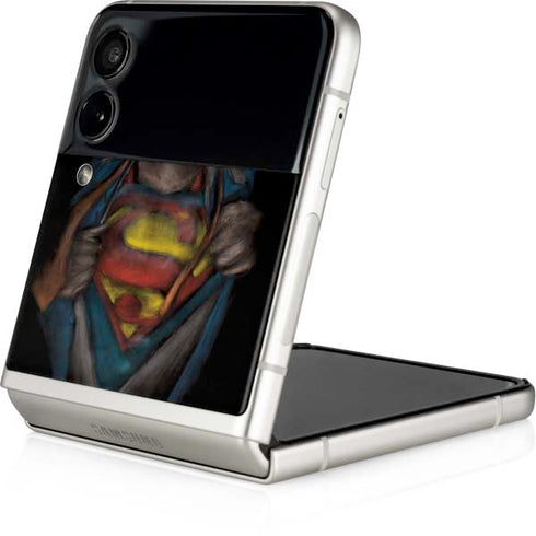 DC Comics Superman Pastel Art Galaxy Z Flip3 5G Skin