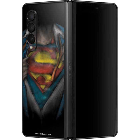 DC Comics Superman Pastel Art Galaxy Z Fold3 5G Skin