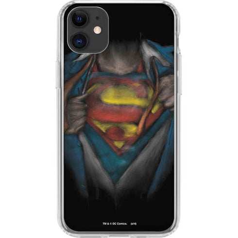 DC Comics Superman Pastel Art iPhone 11 Clear Case