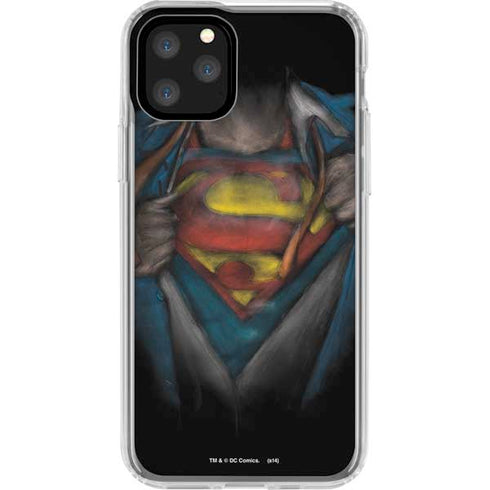 DC Comics Superman Pastel Art iPhone 11 Pro Clear Case
