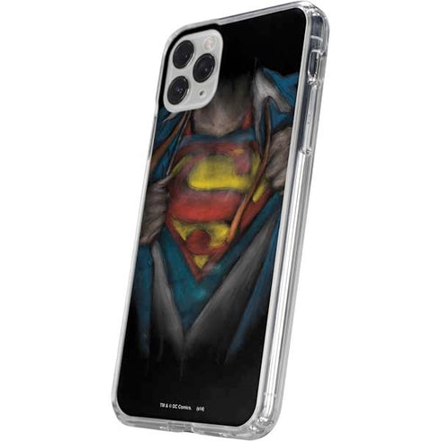 DC Comics Superman Pastel Art iPhone 11 Pro Clear Case