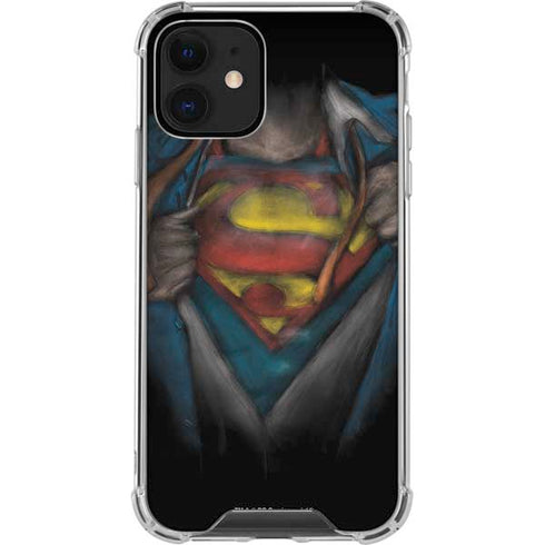 DC Comics Superman Pastel Art iPhone 12 Clear Case