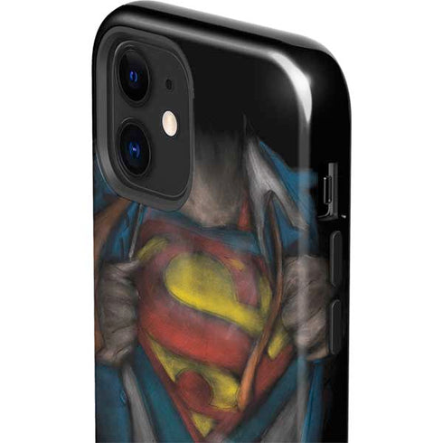 DC Comics Superman Pastel Art iPhone 12 Impact Case