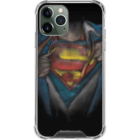 DC Comics Superman Pastel Art iPhone 12 Pro Clear Case