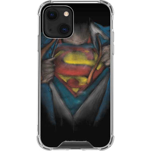 DC Comics Superman Pastel Art iPhone 13 Clear Case