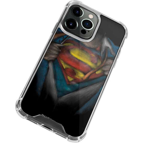 DC Comics Superman Pastel Art iPhone 13 Pro Max Clear Case