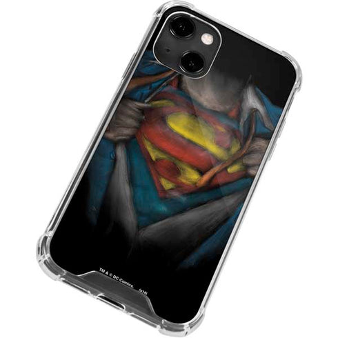 DC Comics Superman Pastel Art iPhone 14 Clear Case