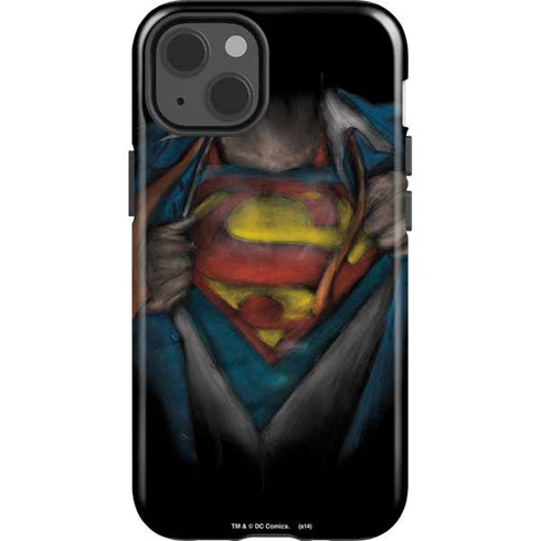 DC Comics Superman Pastel Art iPhone 15 Impact Case
