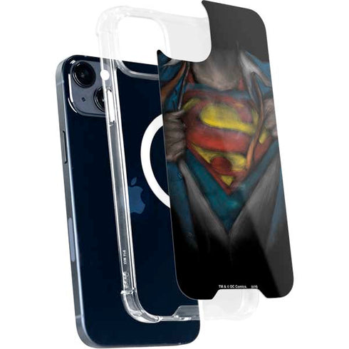 DC Comics Superman Pastel Art iPhone 15 Plus MagSafe Case