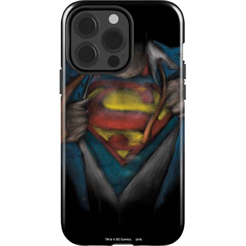 DC Comics Superman Pastel Art iPhone 14 Pro Impact Case
