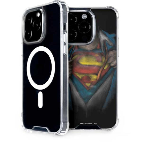 DC Comics Superman Pastel Art iPhone 14 Pro MagSafe Case