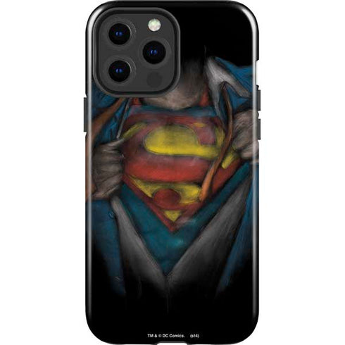 DC Comics Superman Pastel Art iPhone 14 Pro Max Impact Case