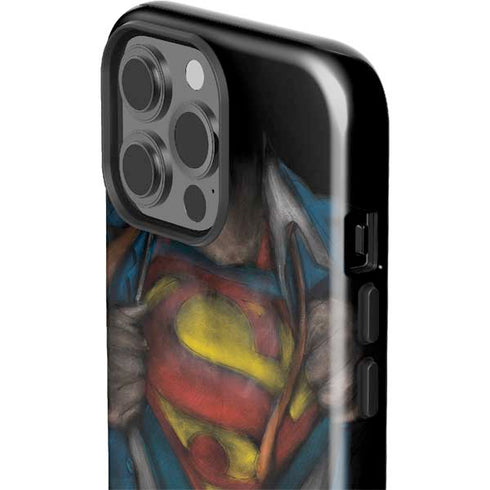 DC Comics Superman Pastel Art iPhone 15 Pro Max Impact Case