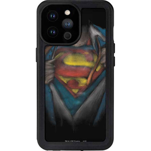 DC Comics Superman Pastel Art iPhone 14 Pro Max Waterproof Case