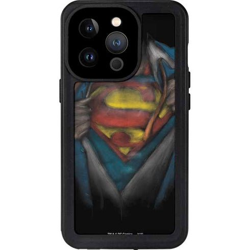 DC Comics Superman Pastel Art iPhone 14 Pro Waterproof Case