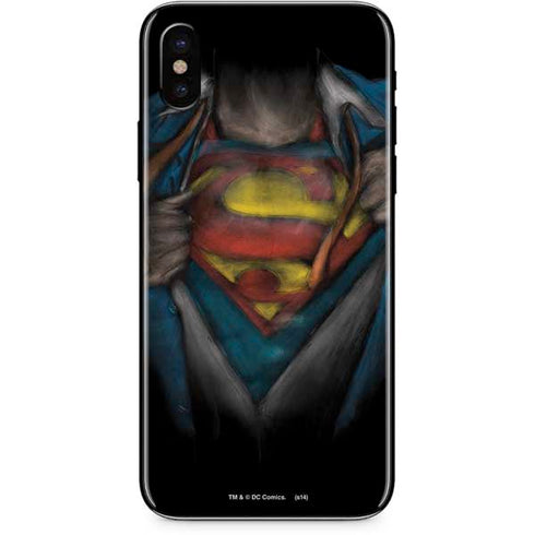DC Comics Superman Pastel Art iPhone X Skin