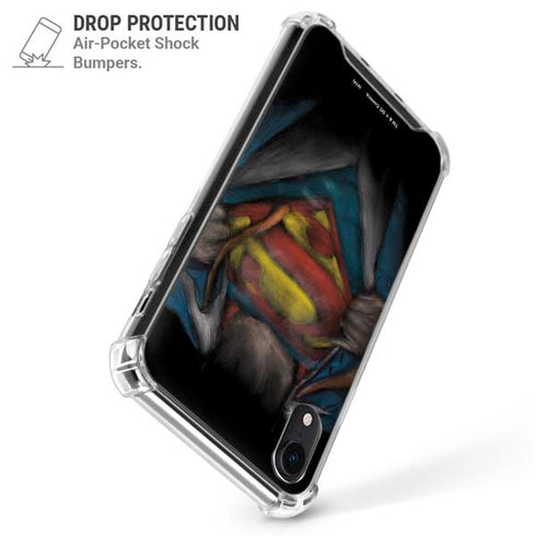 DC Comics Superman Pastel Art iPhone XR Clear Case