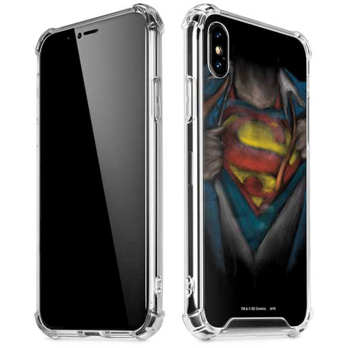 DC Comics Superman Pastel Art iPhone XS Max Clear Case