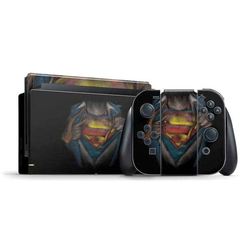 DC Comics Superman Pastel Art Nintendo Switch Bundle Skin