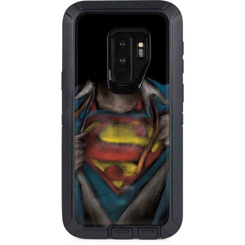 DC Comics Superman Pastel Art Otterbox Defender Galaxy Skin