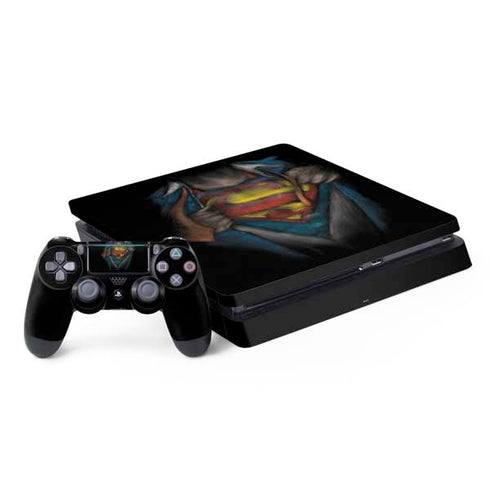 DC Comics Superman Pastel Art PS4 Slim Bundle Skin