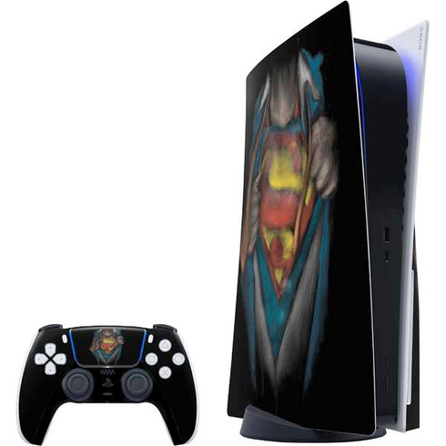 DC Comics Superman Pastel Art PS5 Bundle Skin