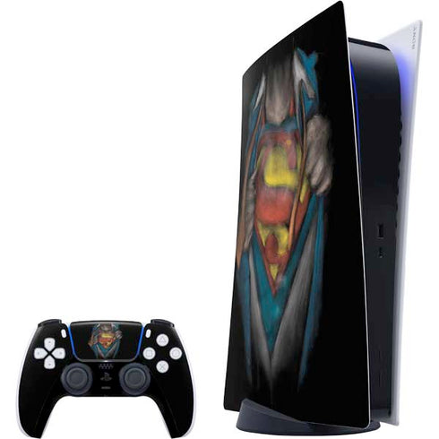 DC Comics Superman Pastel Art PS5 Digital Edition Bundle Skin