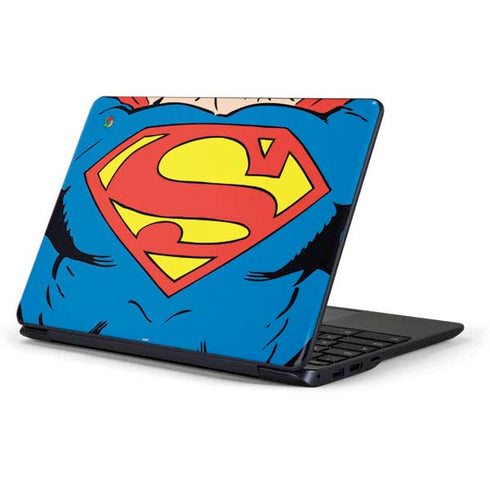 DC Comics Superman Vintage Chest Samsung Chromebook Skin