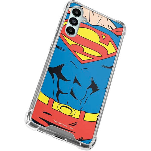DC Comics Superman Vintage Chest Galaxy A15 5G Clear Case