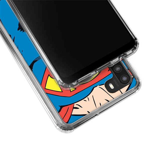 DC Comics Superman Vintage Chest Galaxy A21 Clear Case