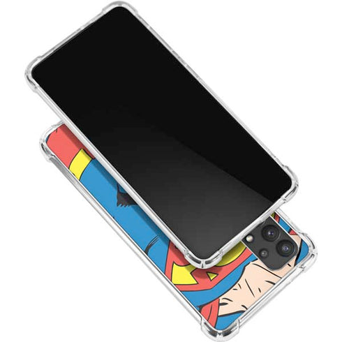 DC Comics Superman Vintage Chest Galaxy A32 5G Clear Case