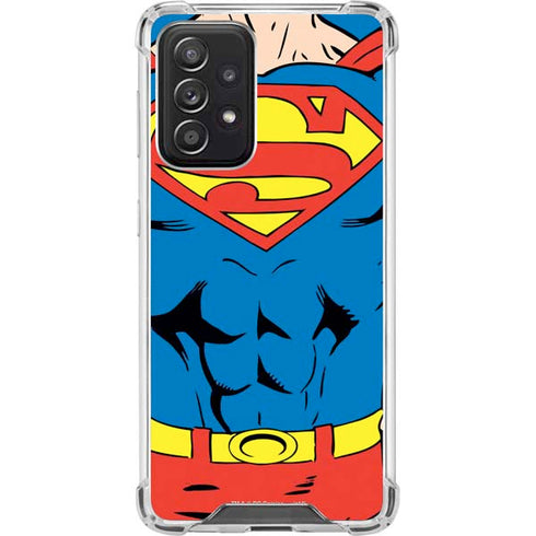 DC Comics Superman Vintage Chest Galaxy A52 5G Clear Case