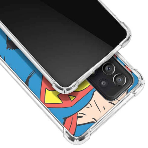 DC Comics Superman Vintage Chest Galaxy A52 5G Clear Case